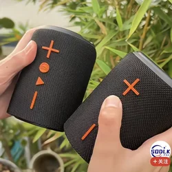 TX9 Detachable Bluetooth Speaker 3D Stereo Bass Portable Speaker IPX6 Waterproof Suitable TWS Boom Box Colorful Lights Subwoofer