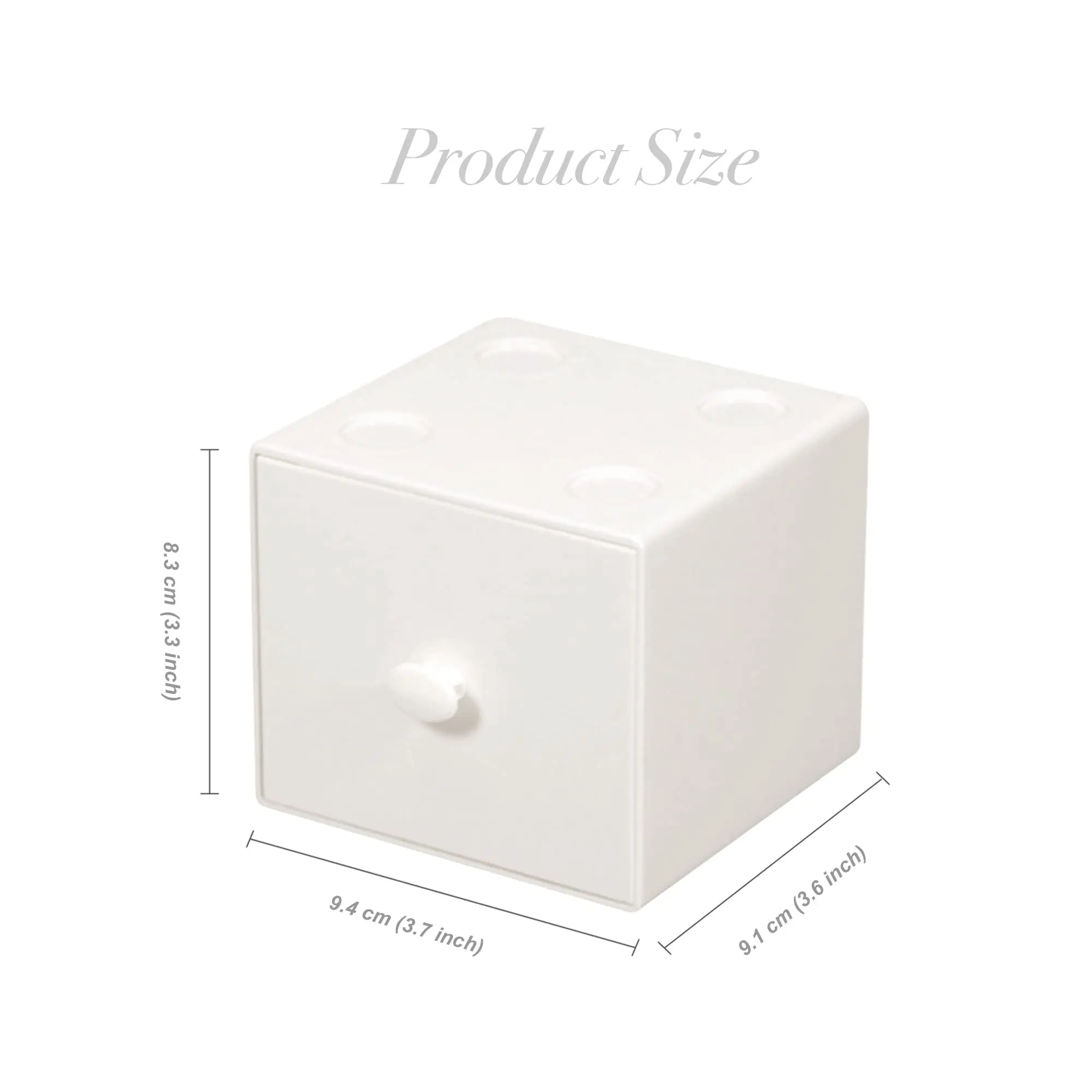 6-pack Free Combination Block Storage Box Cute Stackable Organizer Drawer Desktop Candy Colored Macaron Square Storage Box