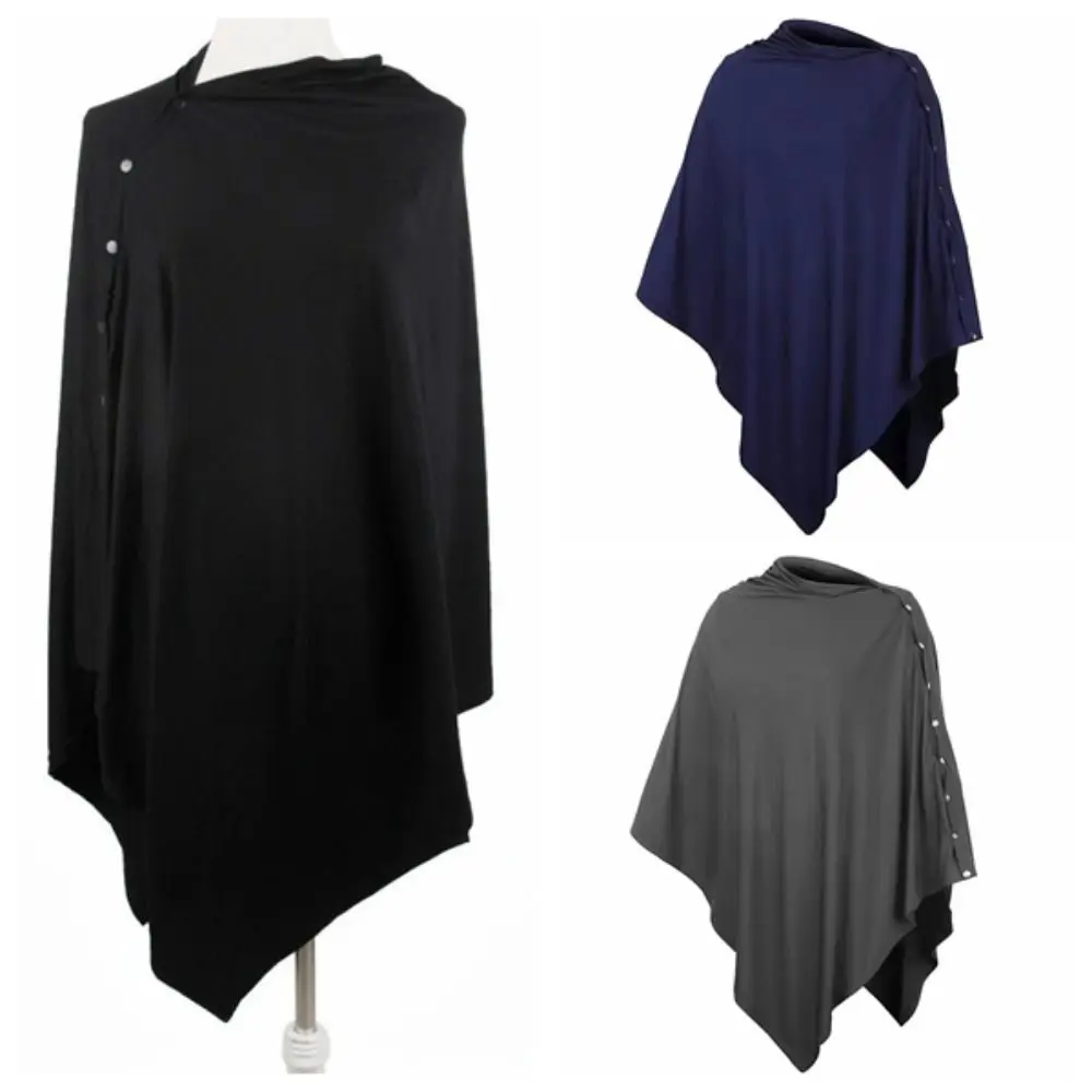 Stylish Comfortable Maternal Nursing Covers Soft Button Nursing Scarf Stroller Blanket Adjustable Breastfeeding Blanket Outdoor