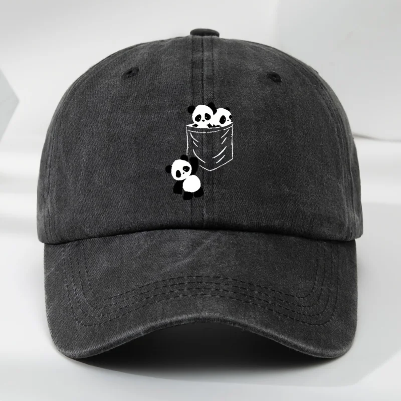 

Cartoon Animal Printed Baseball Cap with Panda Design, Suitable for Outdoor Leisure And Sports