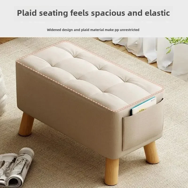 

Entry Shoe Change Stool Door Can Sit Internet Celebrity Home Living Room Sofa Pedal Bench Square