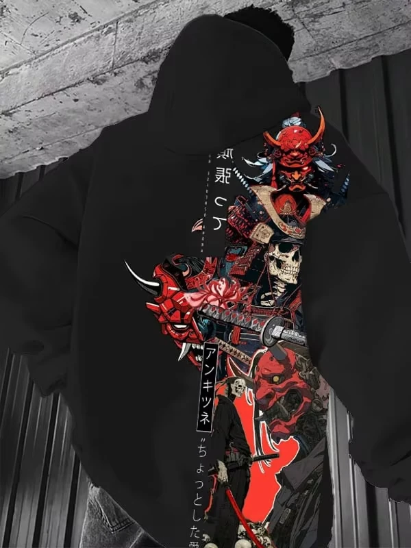 Japanese Anime 3d Print Hoodie Men Women Fashion Sexy Samurai Tracksuit Casual Hoodie Sweatshirt Autumn Winter Clothes Y2k Coat