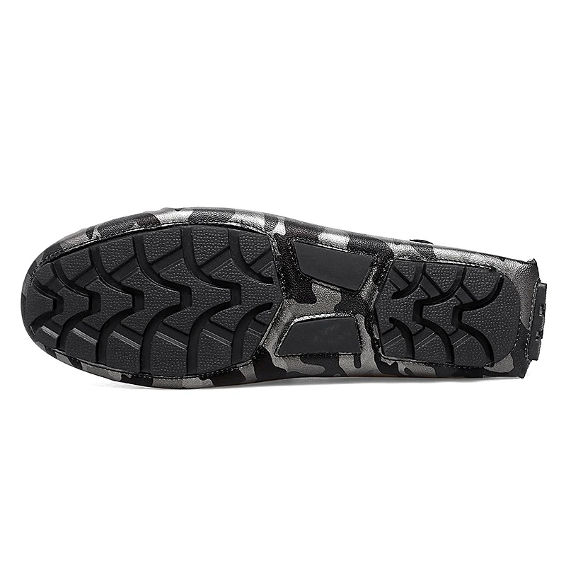 Camouflage Penny Loafers Men Big Size 35-48 Luxury Gold Silver Moccasins Men Slip on Flats Lazy Shoes Men Leather Casual Shoes