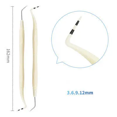 Dental Probe Periodontal Metal Graduated Needle Resin Material Flexible High Elastic High Temperature Resistance New