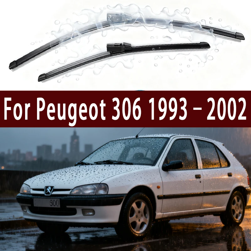 

For Peugeot 306 1993-2002 1994 1995 1996 1997 1998 1999 2000 Front Windshield Wiper Blades 2pcs Windscreen Window Accessories