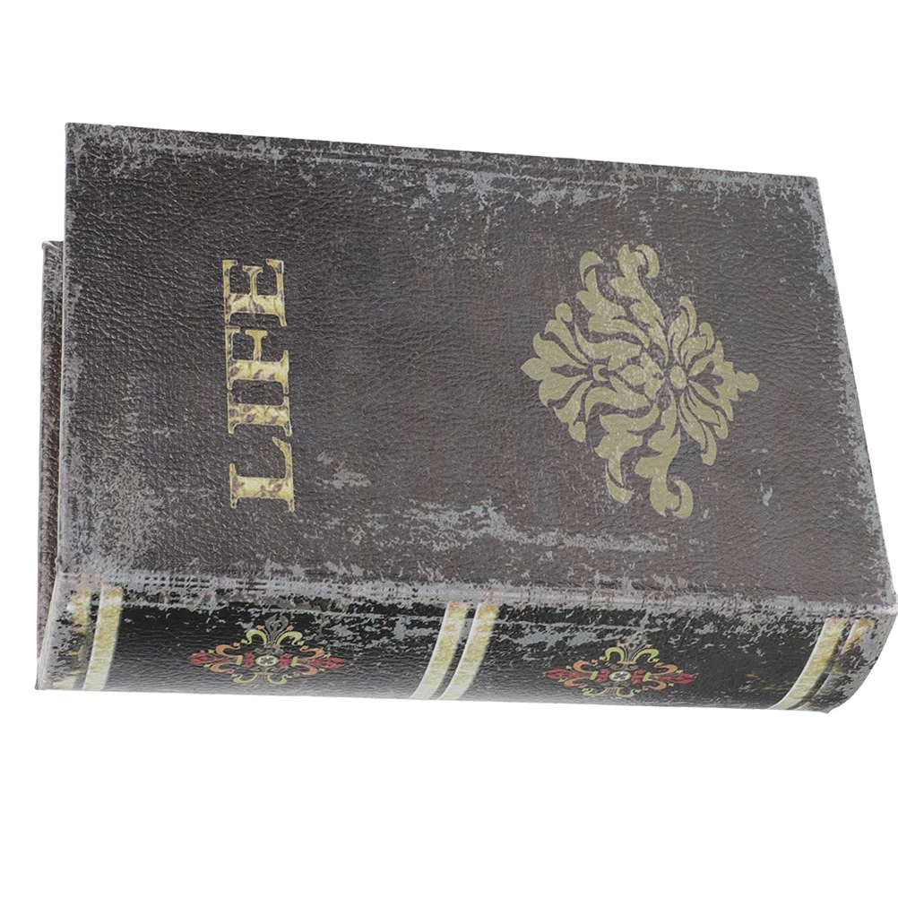 

Vintage Decor Book Model Decoration Shaped Cord Organizer Storage Prop Books Office