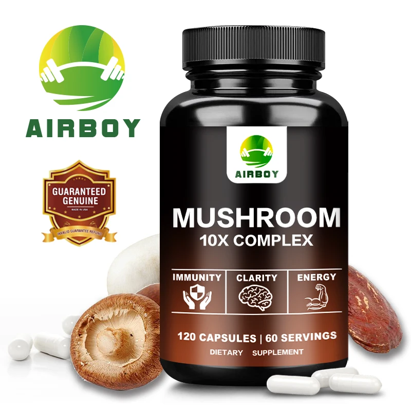 Mushroom Complex - Helps Improve Focus, Clarity and Memory, Promotes Brain Health