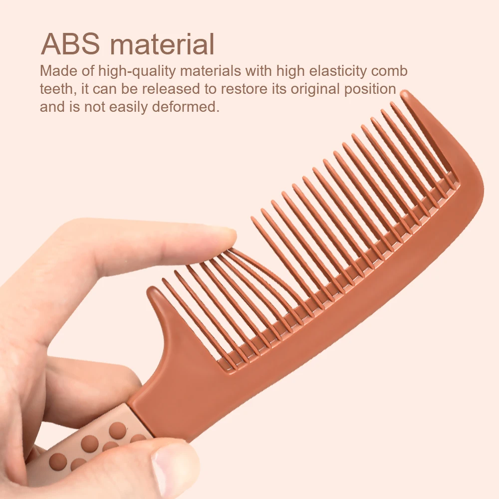 Milktea Bear Hair Comb Smooth Handle Cute Cartoon Maternal Child Daily Care Toddler\'s Head Comb Portable Color Hair Care Comb