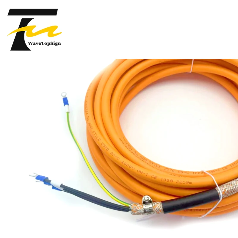 V90 Servo Power Cable 6FX3002-5CL12-1AD0 6FX3002-5CL12-1AF0 6FX3002-5CL12-1BA0 6FX3002-5CL12-1CA0 6FX3002-5CL12-1DA0 for Siemens