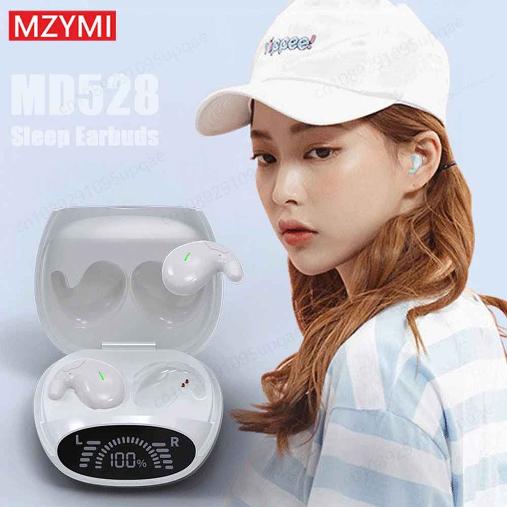 

Беспроводные Bluetooth-наушники MZYMI Mini Sleep Invisible: скрытые, спортивные, водонепроницаемые TWS-наушники с сенсорным управлением, стереозвуком и микрофоном