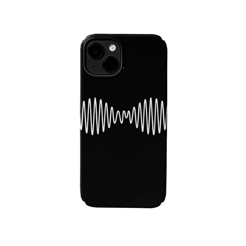 

Ins Korean Black Wave Law Phone Case for IPhone 17 Air 16E 15 14 Plus 13 Mini 11 Pro Max 12 Pro Back Cover XS XR SE Case