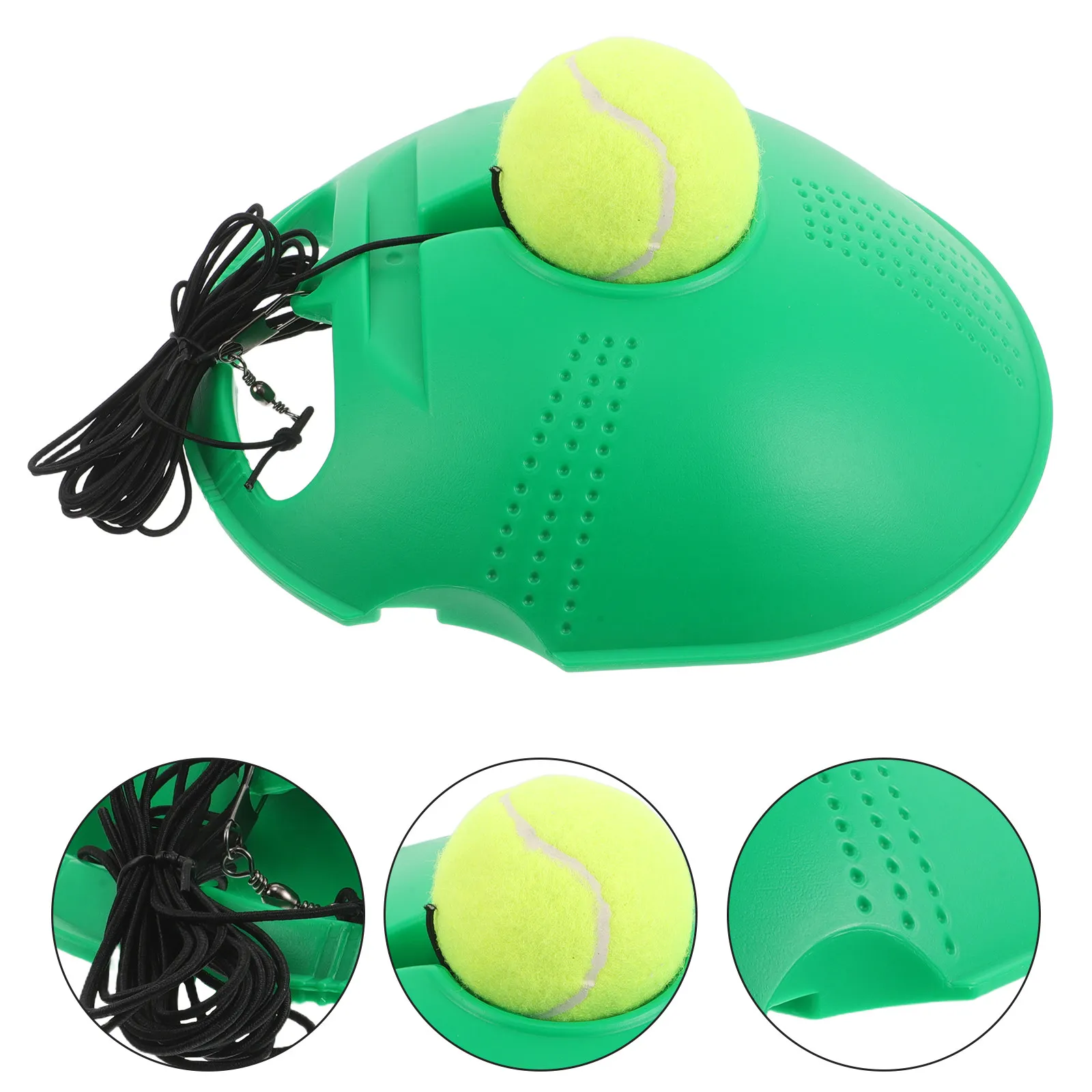 

1Set Tennis Training Equipment Solo Trainer Base Portable Rebound Ball Elastic String Tennis Self Practice Training Kit