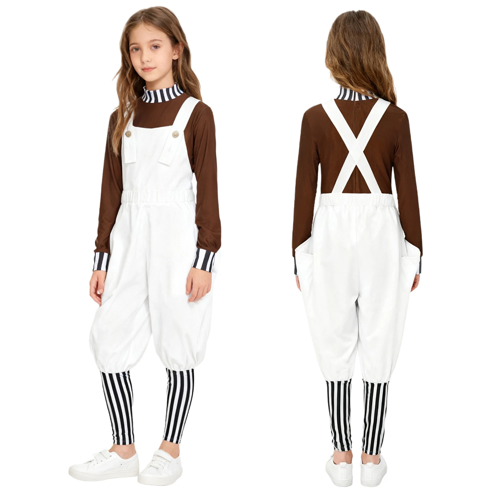 Woodworking Overalls - Boys Girls Chocolate Factory Worker Cosplay