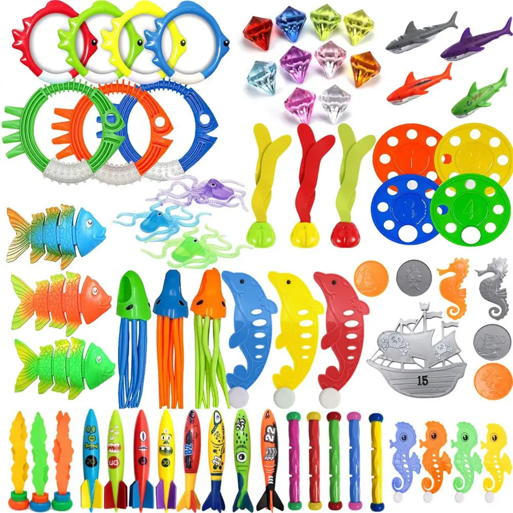 

Swimming Pool Beach Kids Gift Diving Stick Water Sports Octopus Diving Game Toys Diving Toys Dive Swim Rings Swimming Toys