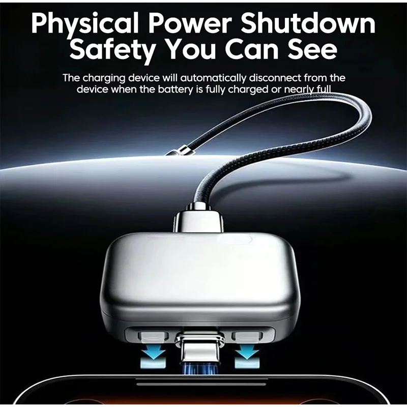 Type C Charging 140W Smart Full Charge Self-Cut Adapter Auto Disconnect for Night Charging Overcharge Prevention Separator 1PC