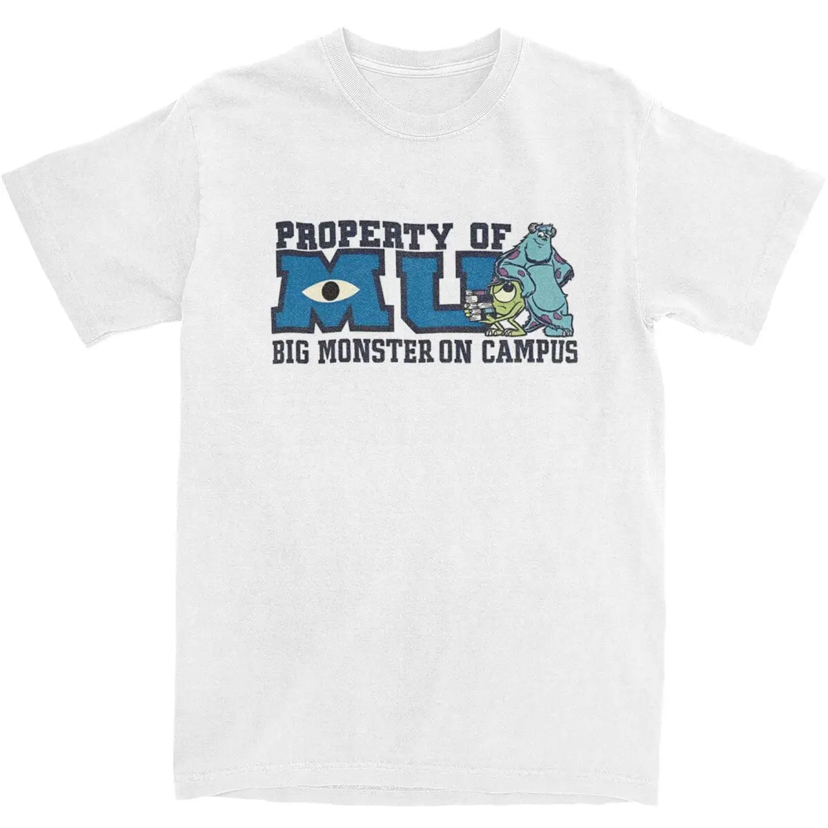 

Mike And Sully T-Shirt Summer Vintage T Shirts Cotton Leisure Tshirt For Men Short Sleeves Casual Tees