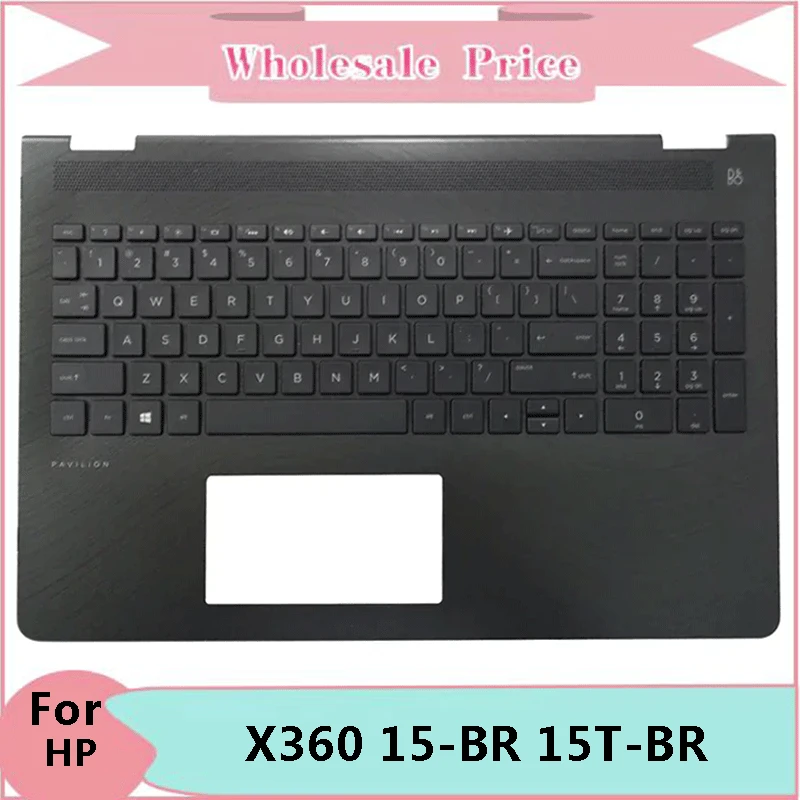 

New Original For HP Pavilion X360 15-BR 15T-BR TPN-W126 Laptop Palmrest Case Keyboard US English Version Upper Cover