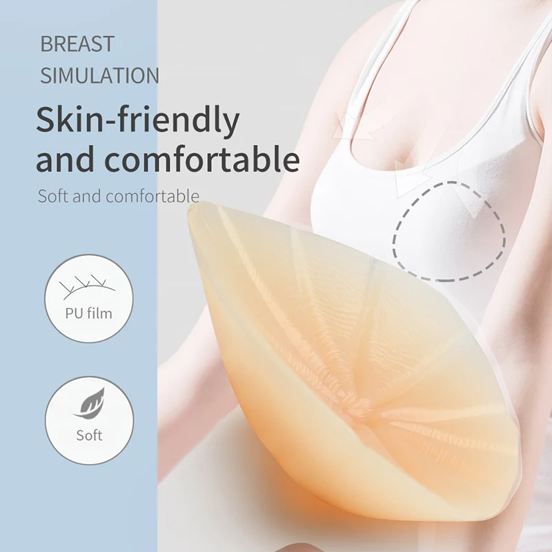 LERVANLA  SB Mastectomy Breast Form Lightweight for Swimming Silicone Breast Prosthesis Match Post Surgery Bra with Pockets