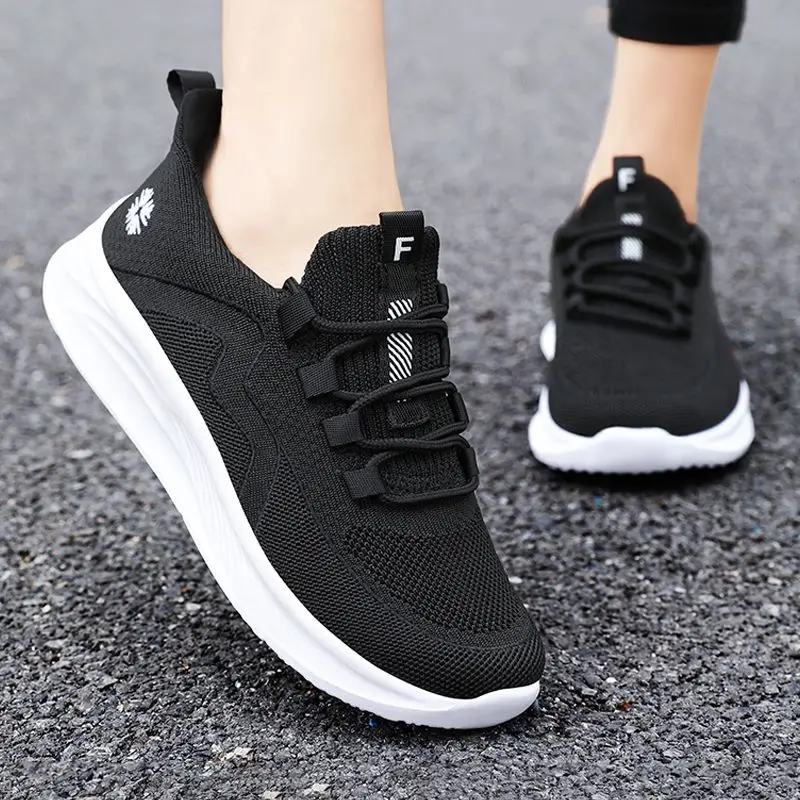 Zapatillas deportivas informales para mujer, calzado de deporte atlético con plataforma antideslizante, tenis de lujo de grado superior, otoño