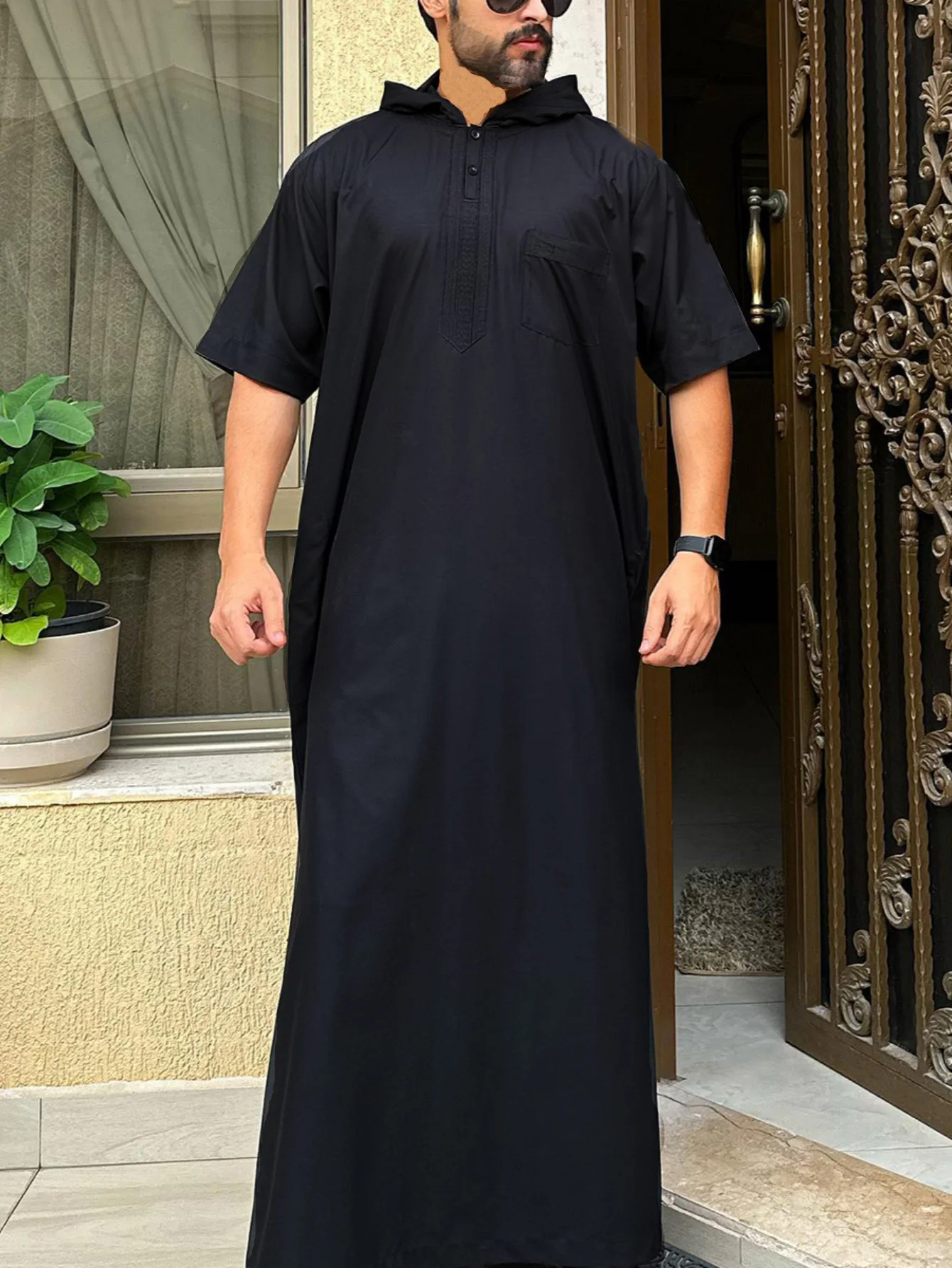Abaya musulmano arabo per uomo abito tradizionale abbigliamento dashiki jubba thobe abito da sera moda caftano veste 2025