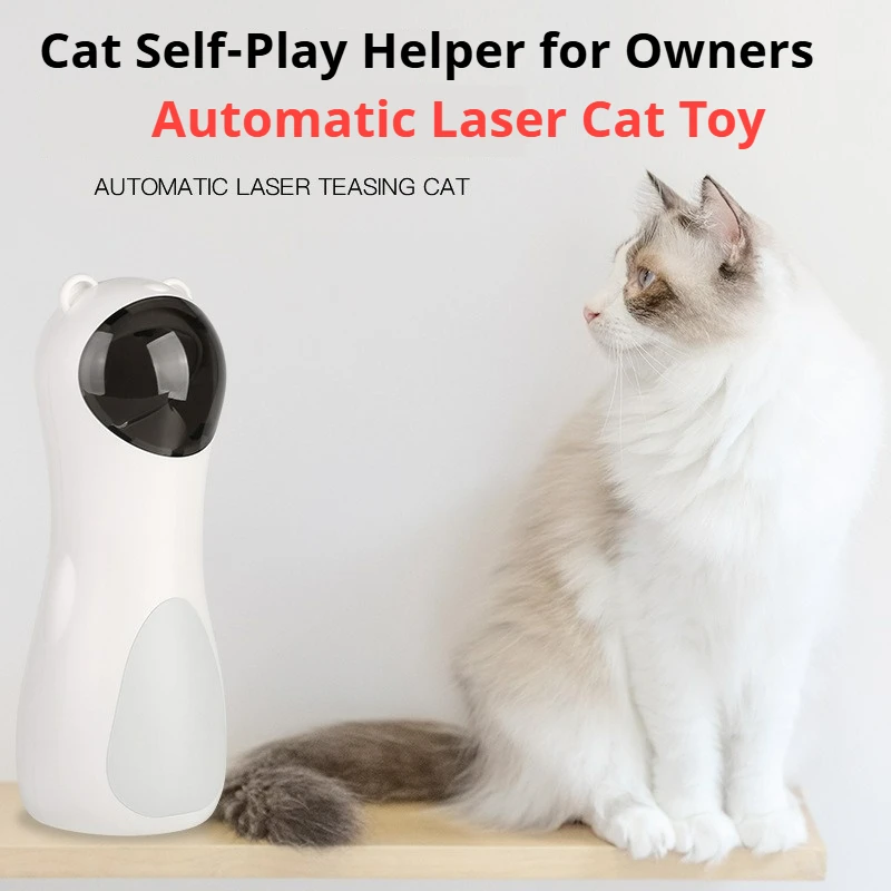 Intelligent Adjustable Infrared Laser Automatic Cat Toy with 3 Selectable Modes and Adjustable Height