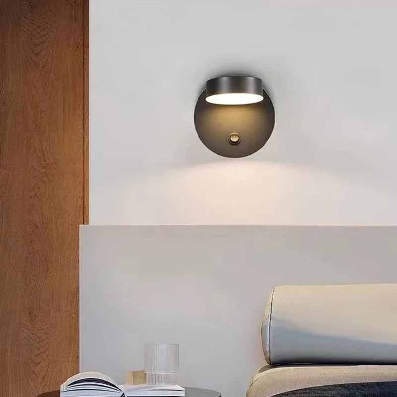 Moderne Led Wandlamp Met Schakelaar Draaibare Wandschans Voor Slaapkamer Woonkamer Studeertrap Gangpad Home Decor Verlichtingsarmatuur