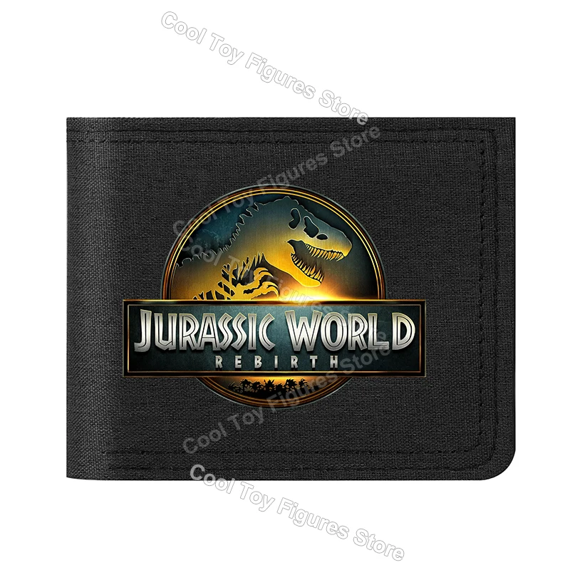 الجوراسي العالم سلسلة قماش المحفظة المحمولة الأفلام الساخنة مطوية محفظة قصيرة الكرتون حقيبة المال حامل بطاقة لطيف هدية عيد ميلاد