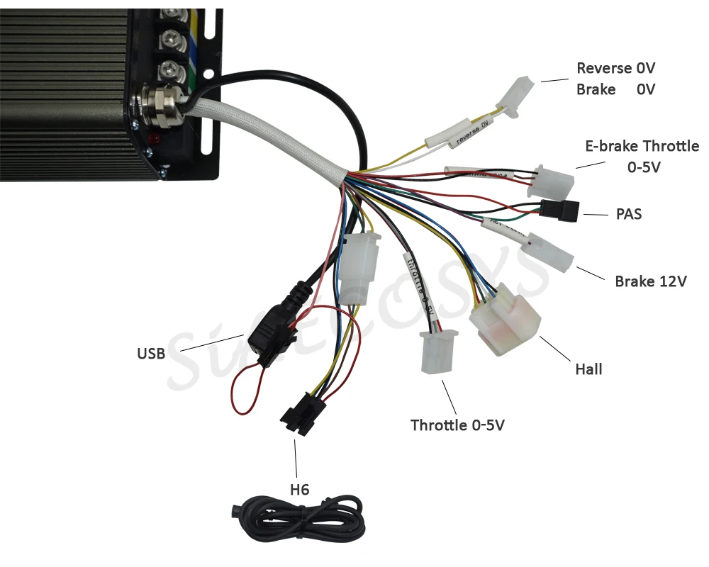 SVMC72150 V2 Sabvoton 72V 150A Programmable Controller FOC for 3000W E-Motorcycle  E-Scooter 72V 150A with Bluetooth - view 6