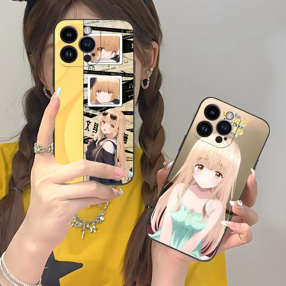 Angel Mahiru Shina Anime Phone Case for iPhone 16 15 14 13 12 11 X XR XS 8 7 Pro Max Plus Mini Colored Luxury Smartphone Pretty