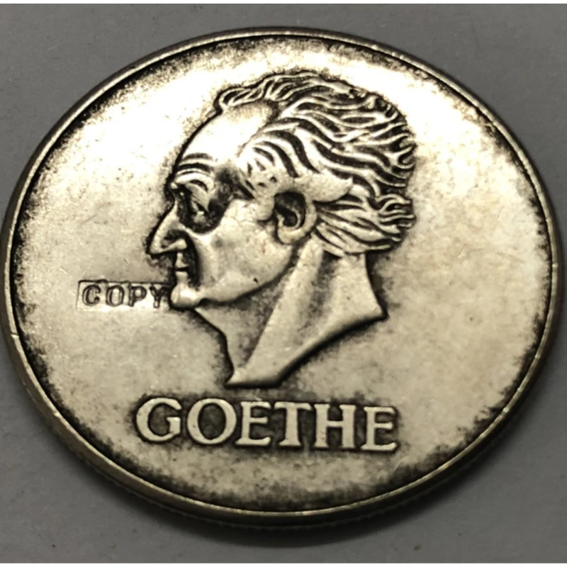 1932 Germany 3 Reichsmark Goethe Silver Plated Coin Copy