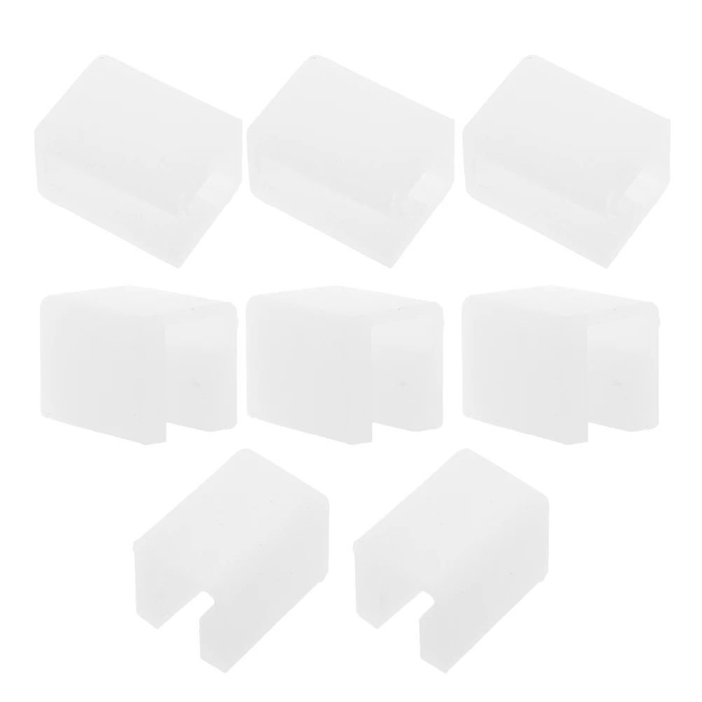 8 pezzi Protezioni angolari in silicone Maniglia per porta del cassetto del bambino Paraurti Protezioni - Armadietto a forma di bambino