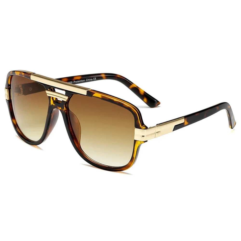 XaYbZc marka Design męskie okulary przeciwsłoneczne Vintage męskie kwadratowe okulary przeciwsłoneczne luksusowe gradientowe okulary przeciwsłoneczne UV400 odcienie gafas de sol hombre