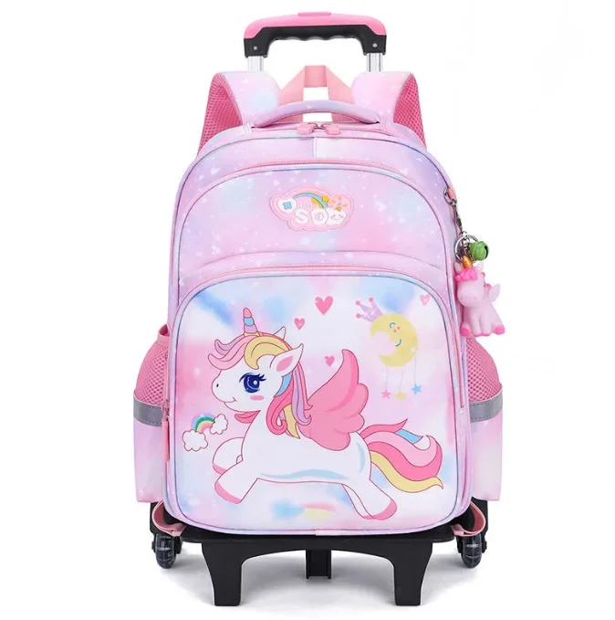 School Trolley Bag for girls  kids School Rolling backpack School Wheeled backpack Bag School bags with wheels Trolley Satchel