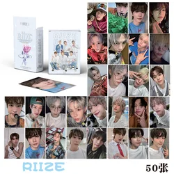 Tarjetas fotográficas láser Idol RIIZE, nuevo álbum Lomo, SHOTARO, EUNSEOK, SUNGCHAN, WONBIN, SOHEE, HD, regalos para fanáticos, 50 unidades por juego