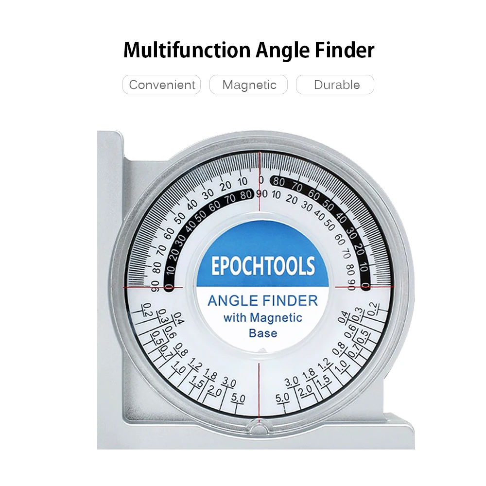 

Magnetic Angle Finder Meter Locator Mini Inclinometer Measurement Tool Protractor Tilt Level Meter Dual Level Bubble Back