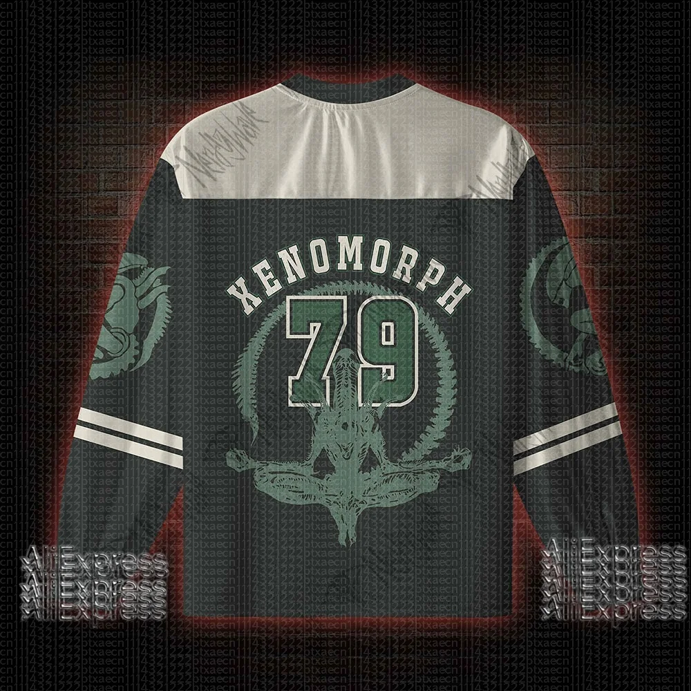 2026 New Movie Sports Fashion Adult Children Long Sleeve V-neck Street View Clothing Gothic Horror Fan Gift