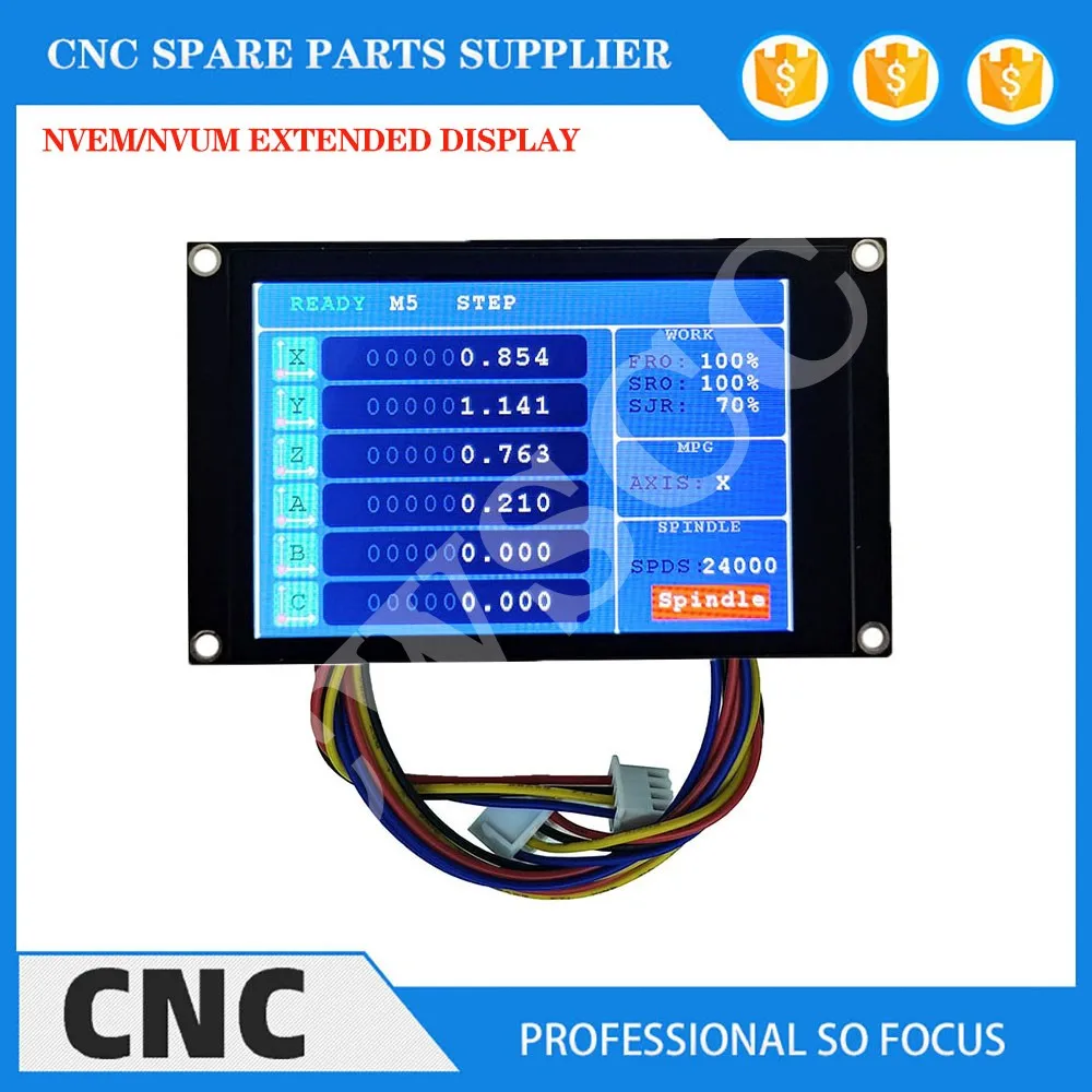 NVEM/NVUM extended screen mach3 control card extended display 6-axis display CNC accessories