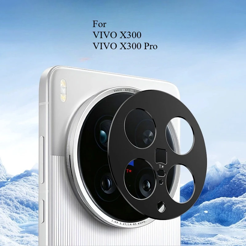 

For VIVO X300 Pro Aluminum Alloy Mobile Phone Lens Film Drop-proof Shockproof Explosion-proof Fast-fitting