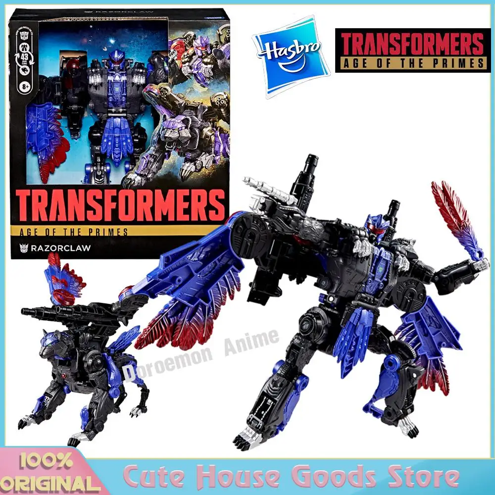 En Stock Original Hasbro Transformers Age of The Primes Leader Class Razorclaw 19Cm juguetes de acción regalos para niños figuras de Fans