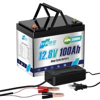 12V 100Ah 12Ah LiFePO4 Battery lithium Battery With Smart BMS,Rechargeable Cycles,Support in 4S/8P,for RV,Camper,Solar,Boats