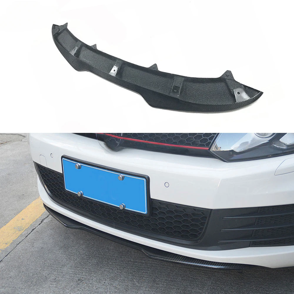 

Carbon Fiber / FRP Front Lip Spoiler Shovel For Volkswagen VW Golf 6 VI MK6 GTI 2010-2013 H1 Style Head Bumper Chin Guard