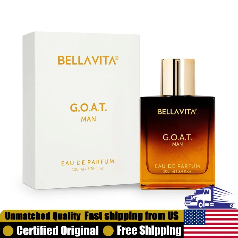 

BellaVita Goat Man Eau de Parfum Spray 3.4 Oz Premium Arabian Perfumes Lasting Aromatic Woody Cologne for Men Pheromones Perfume