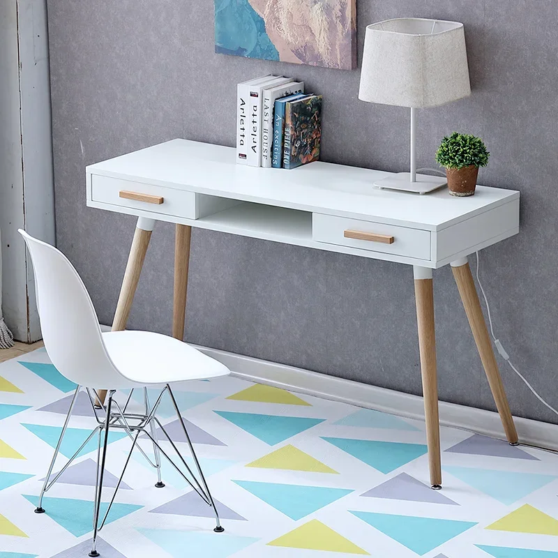

Nordic style simple design modern study work office computer desk for home