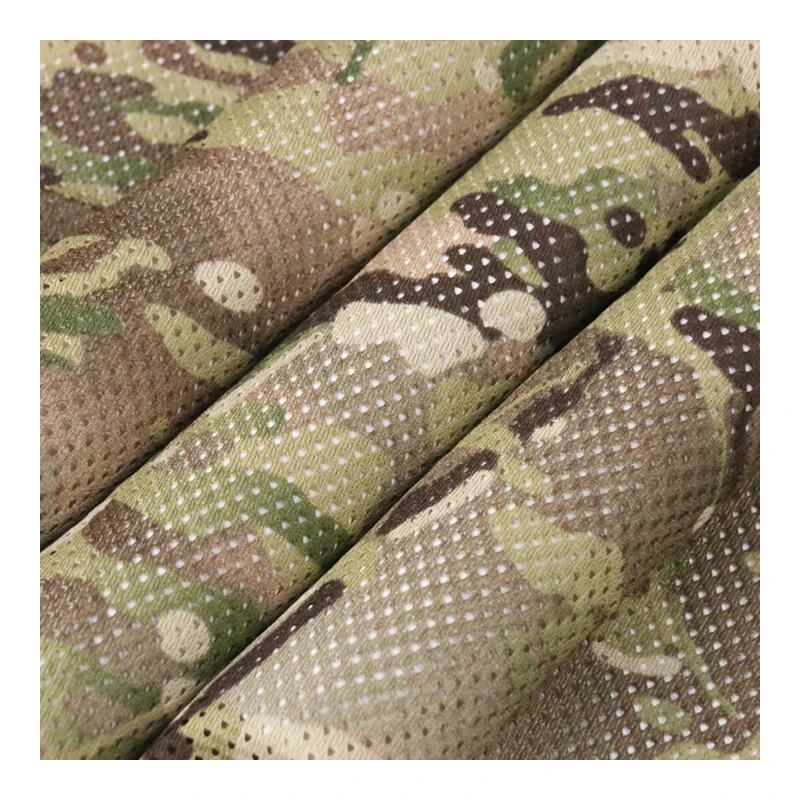 Mesh fabric 120gsm MC/ MCBK/MCTP/MCAP camouflage fabric tactical tricot fabric mesh for printed