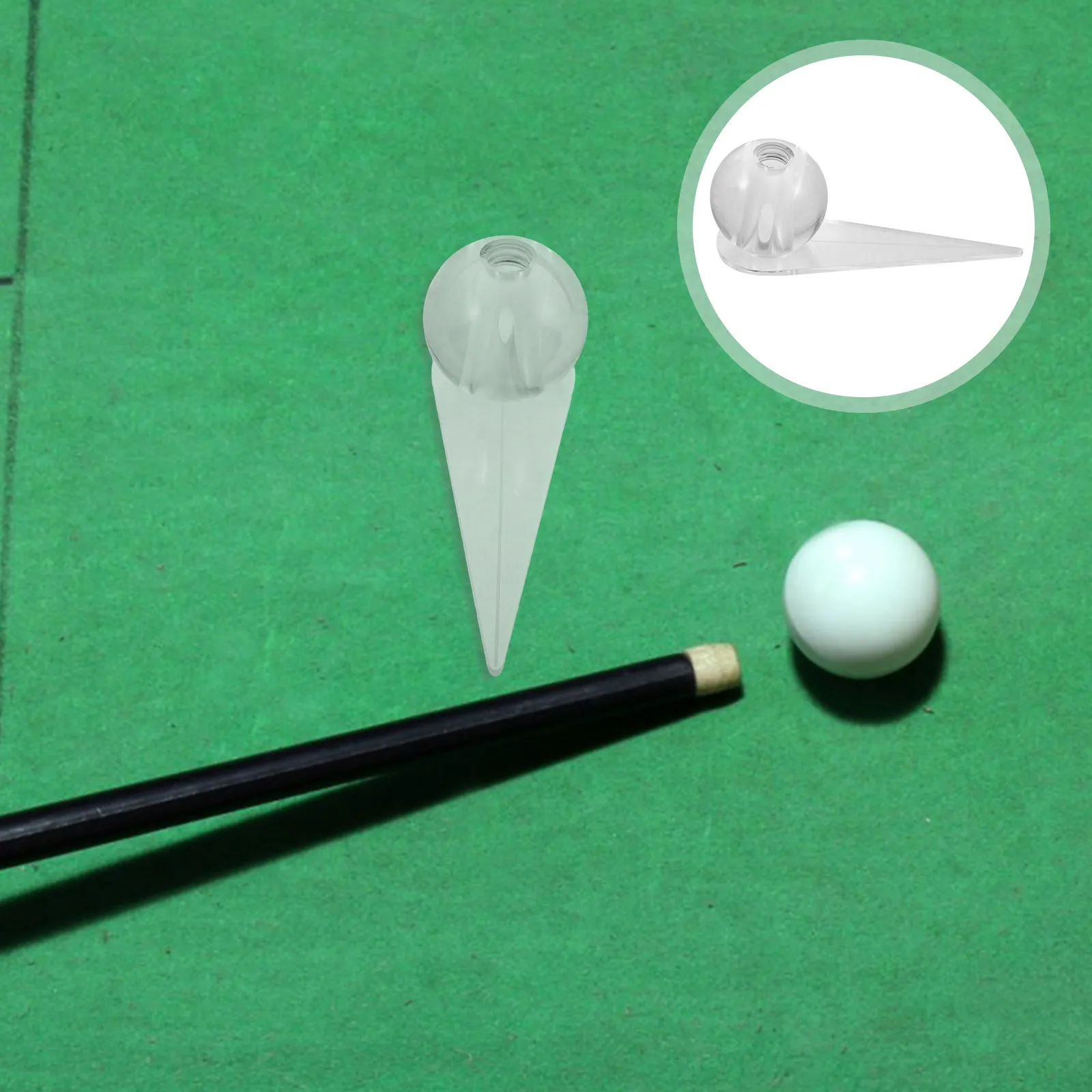 1 ensemble d'outils transparents pour l'entraînement au tir de billard avec trou de 15,5 mm pour débutants, professionnels, à domicile ou en club