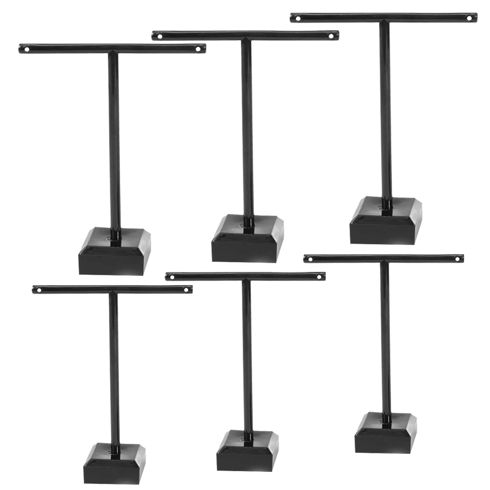 

6 Pcs Earring Display Stand Desktop Acrylic Earrings Countertop Holder Rack Jewelry Box Dangle Storage Miss