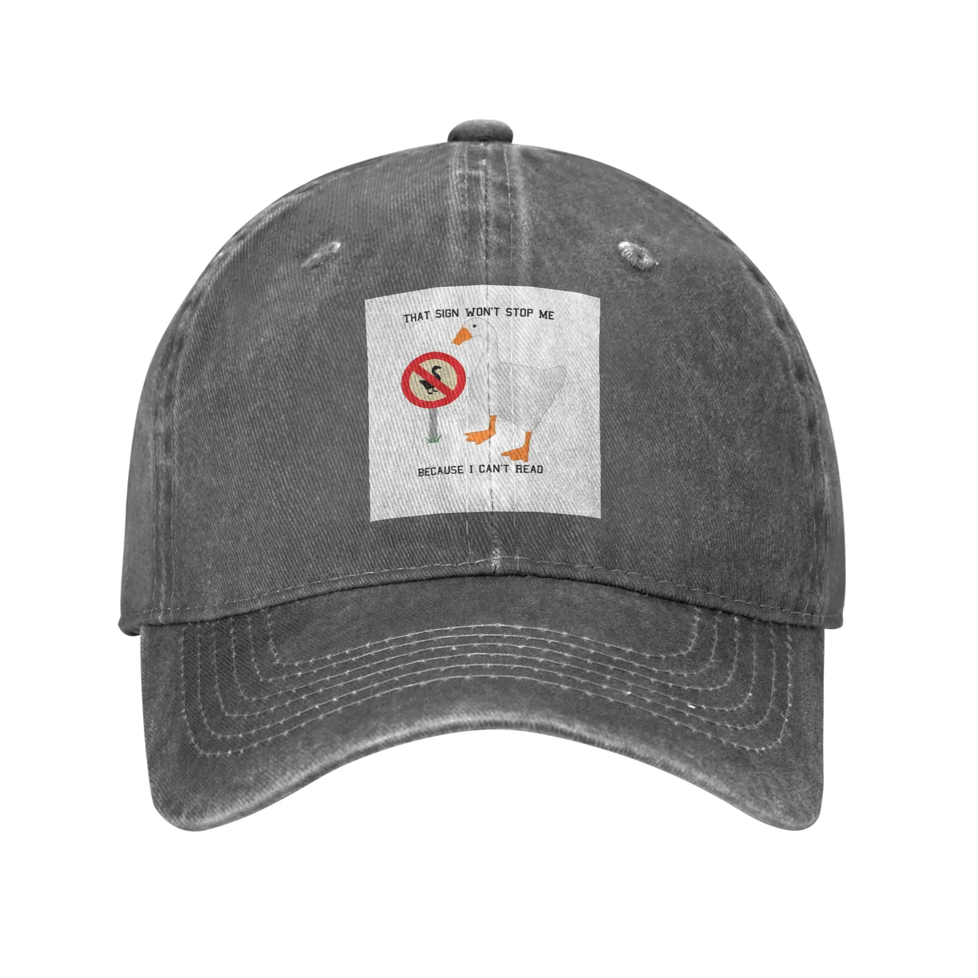 Untitled Goose Sign Unstoppable Denim Cap Casual Baseball Caps Adjustable Hat Summer Unisex Baseball Hats