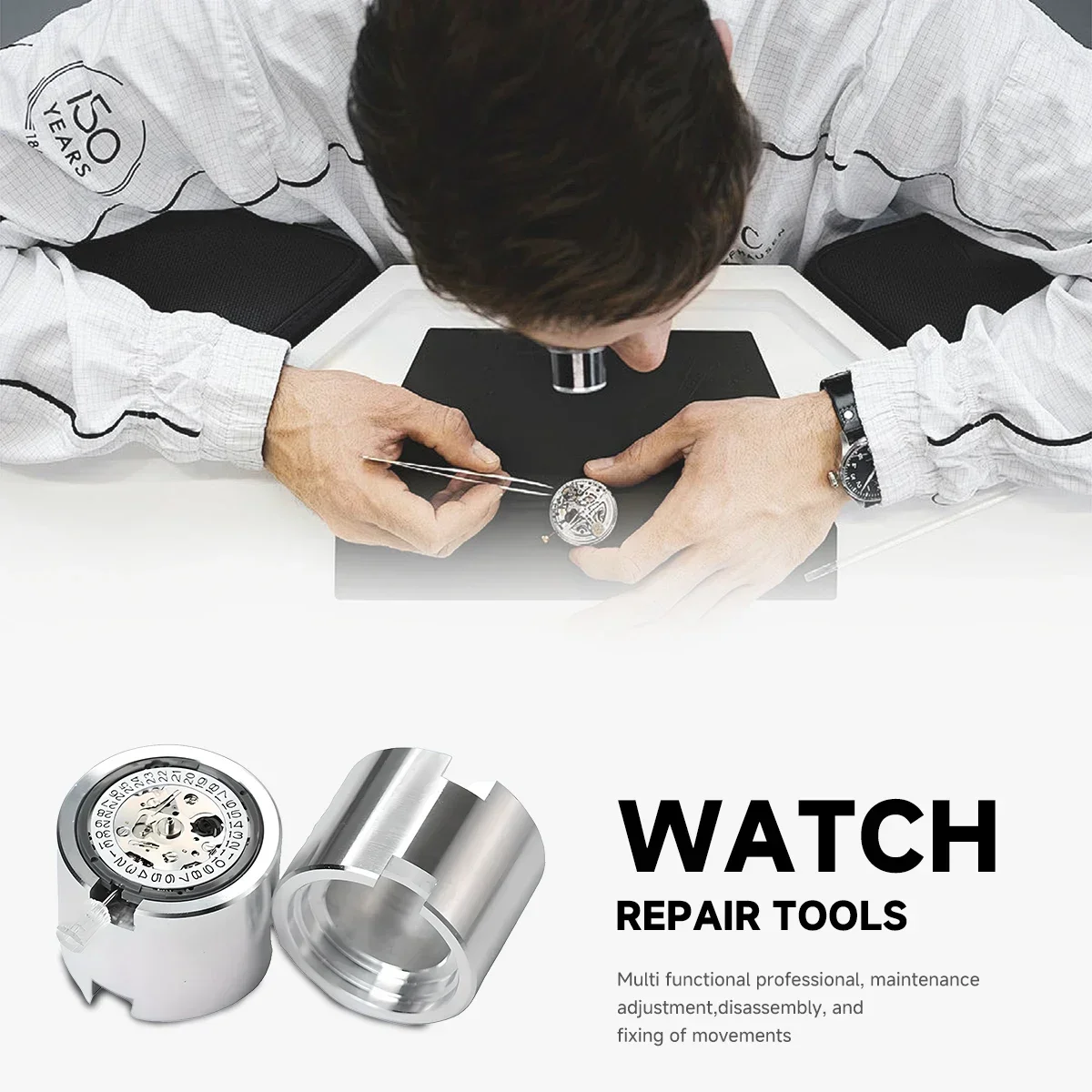 NH35 NH34 Watch Movement Holder Bracket Fits NH36 7S26 4R35 4R36 8215 2824 2836 Movement SKX007 Mod Base Repair Assembly Tools