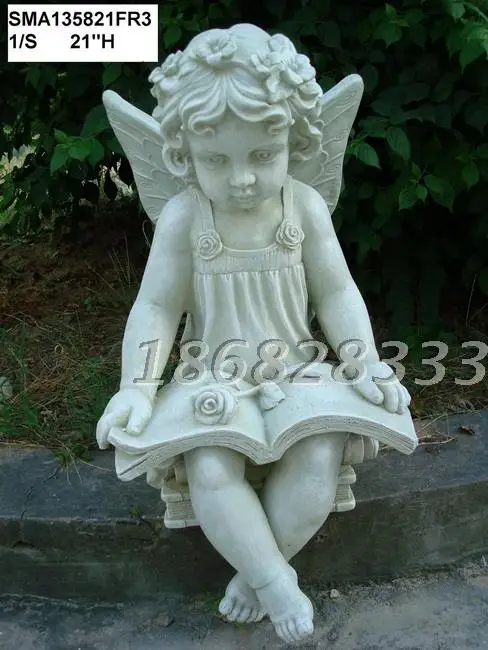 European home accessories decorative ornaments garden garden fish pond decoration sitting position meditation flower fairy angel