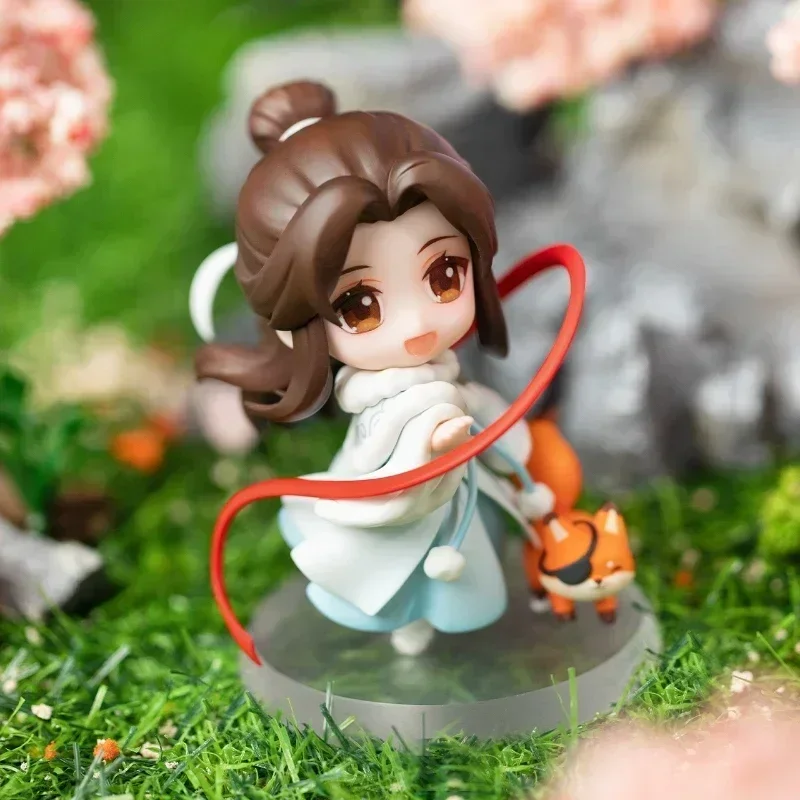 Tian Guan Ci Fu 7.5cm Xie Lian/Hua Cheng Figurka anime Pvc Figurka anime Postacie Śliczny model Lalka Ozdoby na biurko Prezenty Zabawki